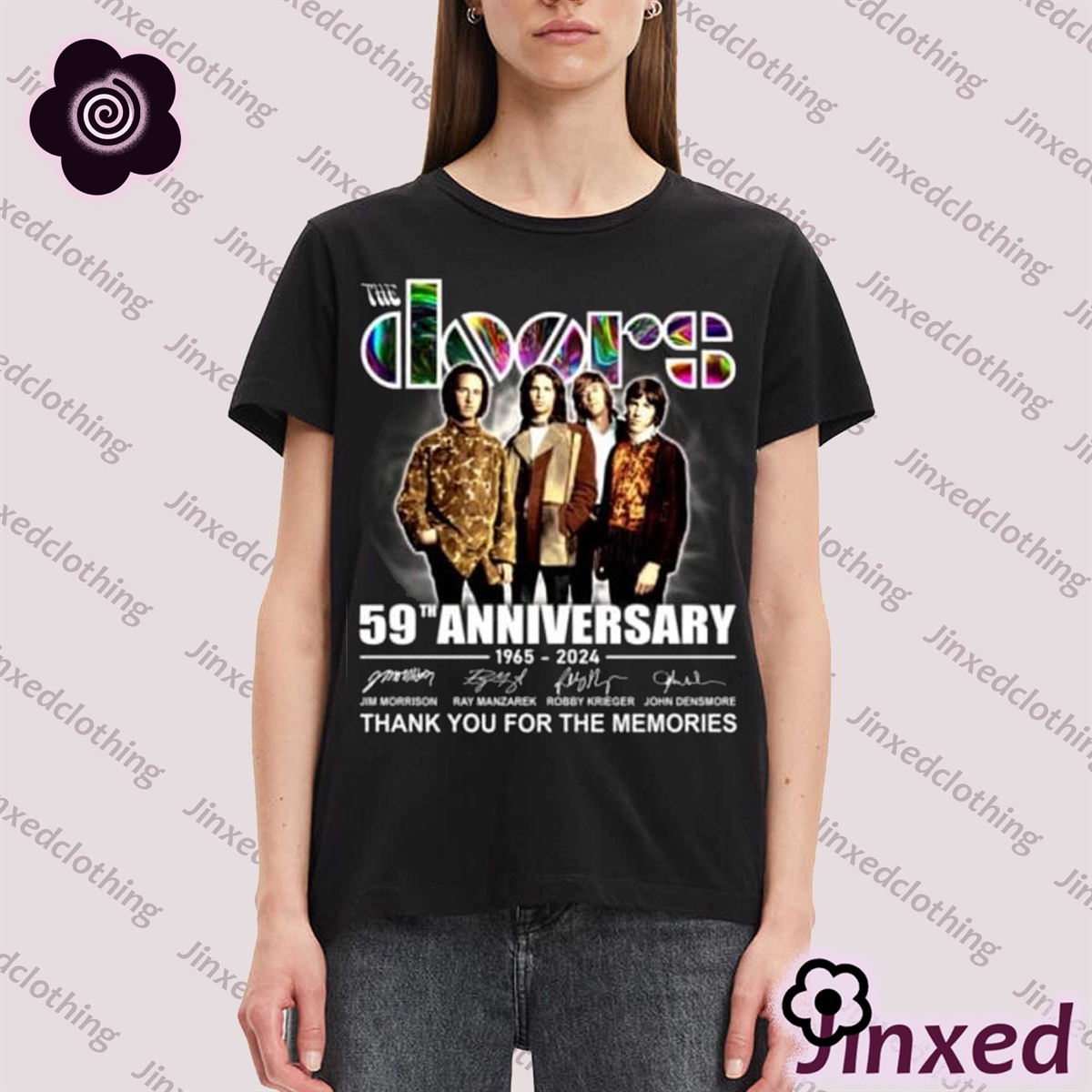 The Doors 59th Anniversary 1965-2024 Thank You For The Memories Unisex T-shirt 